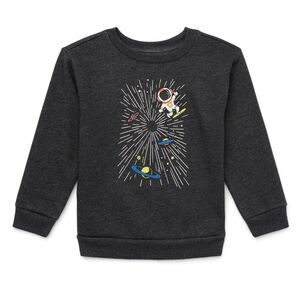 Kids Space Adventure Sweatshirt - Charcoal